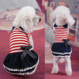 Spring Autumn Pet Dog Dresses Puppy Clothing Jeans Tutu Shirt Cat Outfit Coat Pajamas Clothes for Small Dog Pet Apparel 20S2