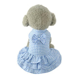 Gingham Party Dress With Bow Detail