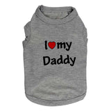 Small Dog or Cat Sweet-T Summer Shirt, "I Love My Mommy!"