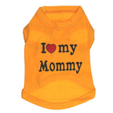 Small Dog or Cat Sweet-T Summer Shirt, "I Love My Mommy!"