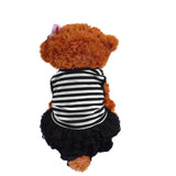 New Classy Striped Summer Dress! Teddy Princess Dog Dresses For Dogs Suitable Pet Clothes