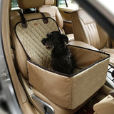 Portable pet dog waterproof dog bag pet car carrier dog carry storage bag pet booster seat cover for travel 2 in1 carrier buckle