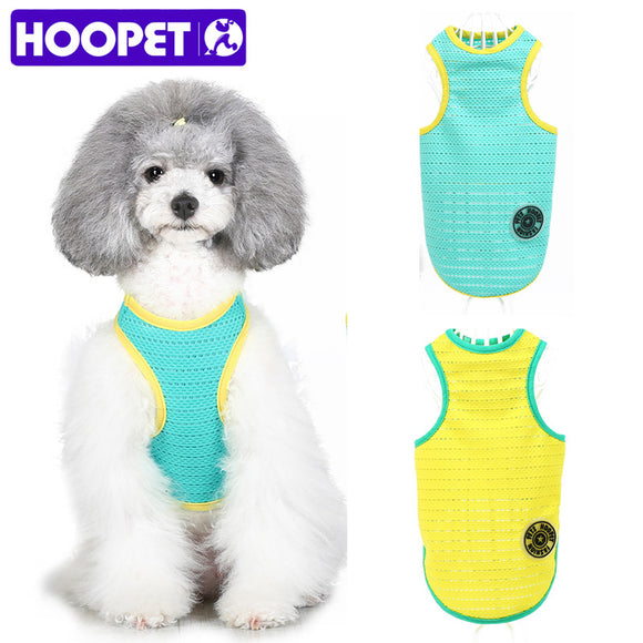 HOOPET Spring Puppy Pet Dog Vest Clothes Small Cat Summer T-shirt Apparel Dress S-XL