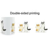 Husky Two Stupid Dogs Are Dancing Mug Coffee Milk Ceramic  Creative DIY Gifts Home Decor Mugs 11oz T327