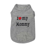 Small Dog or Cat Sweet-T Summer Shirt, "I Love My Mommy!"