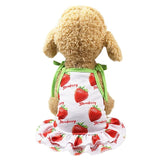 New Pets clothes 1pc Fashion Pet Couples Dress Puppy Dog Princess Lovely Strawberry/ Pineapple Dress Dog Dresses summer 33